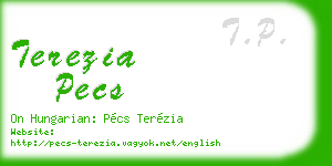 terezia pecs business card